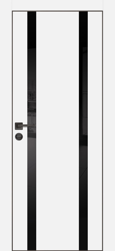 Фото Межкомнатная дверь PX-9  AL кромка с 4-х ст. Белый матовый