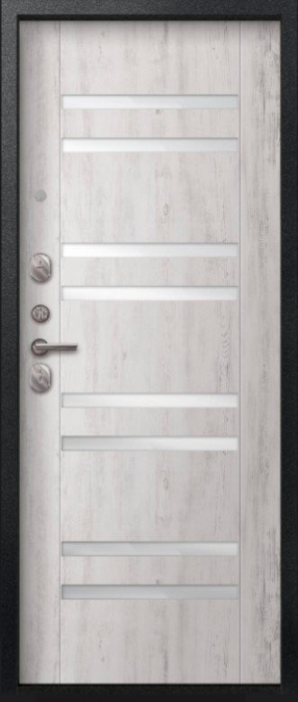 Товар Дверь V-07 Черный муар - Дуб пепельный DIS007350