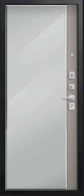 Товар Дверь V-04 Черный муар - Миндаль Зеркало DIS007343